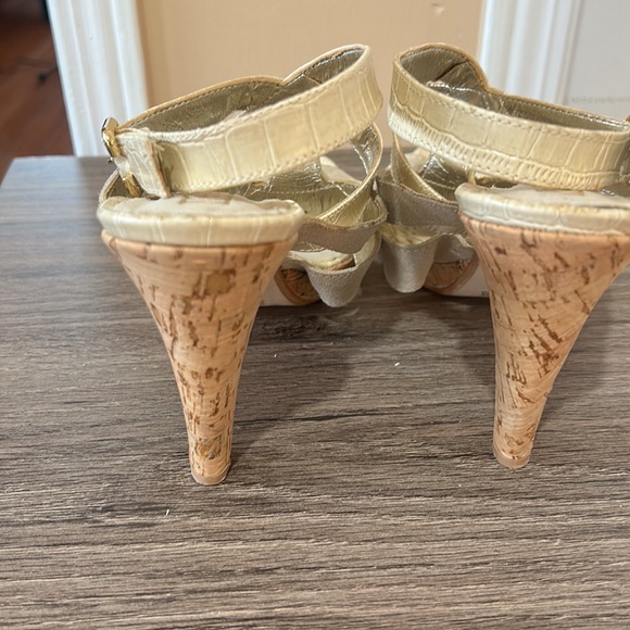 VERA GOMMA NIGHT&DAY LEATHE SUEDE WOMEN SANDALS IN BIEGE IN SIZE 40 eu - Picture 7 of 10